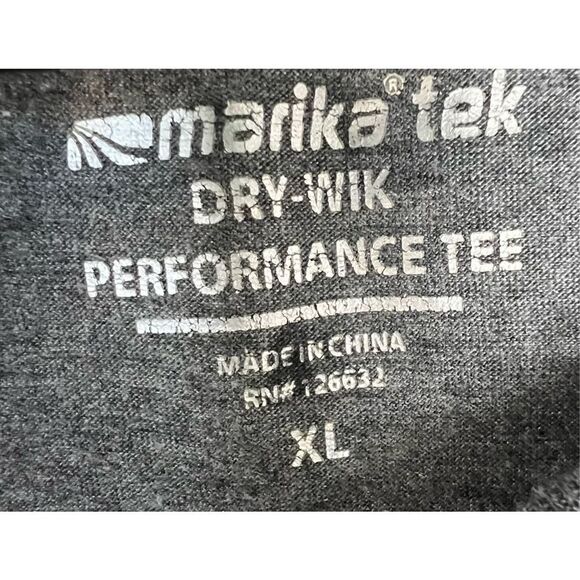 Marika’tek Basic Grey Long Sleeve T-Shirt With Logo On Front - Picture 3 of 5